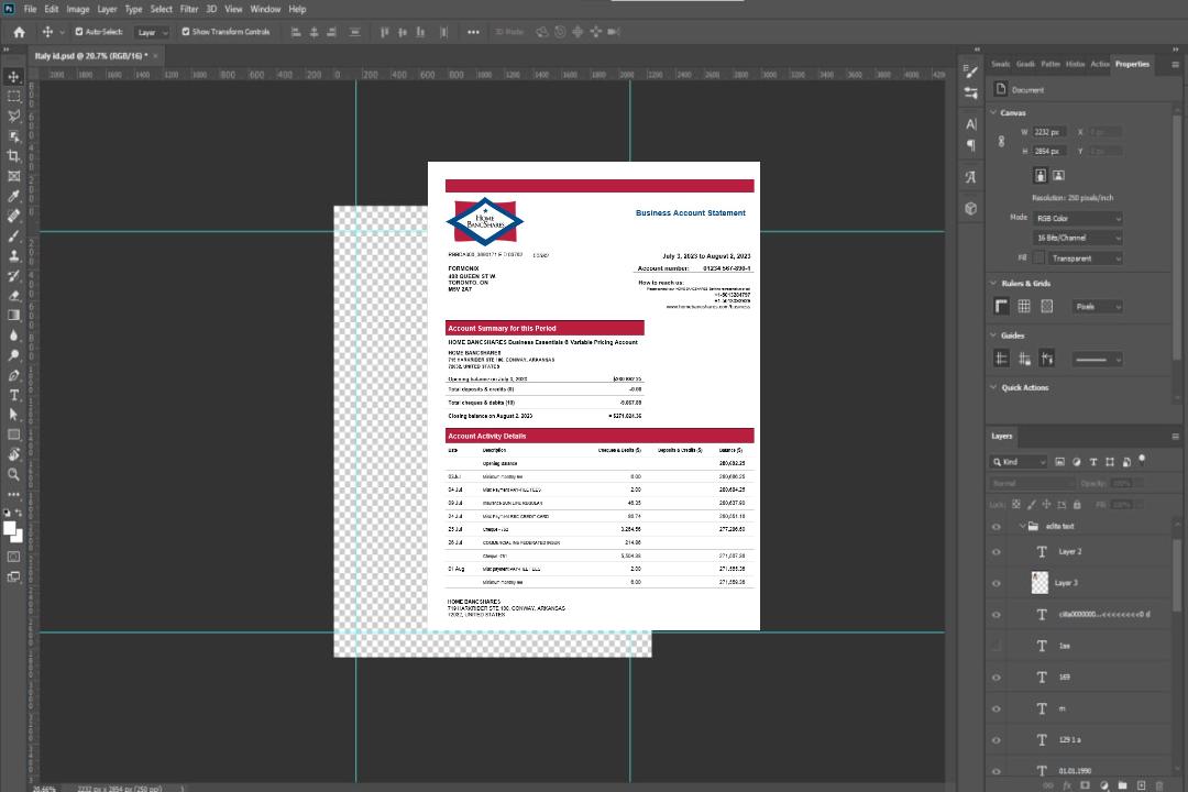 Accueil Bancshares Relevé de compte bancaire ferme Modèle Word et PDF template